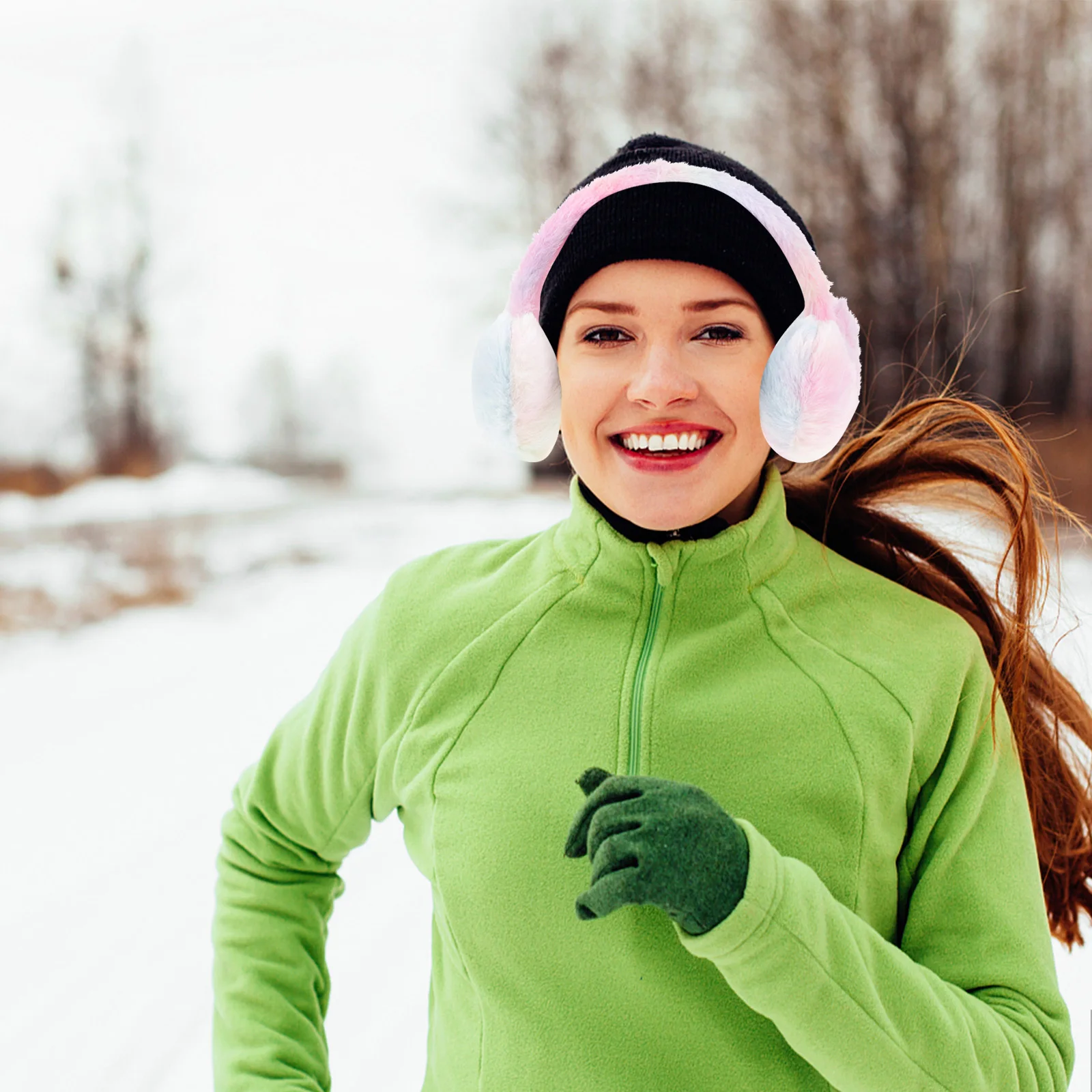 

Warm Ear Skiing Accessories Winter Women Cold Weather Earmuffs Outdoor Ski Ear Warmers For Hiking Ice Skating