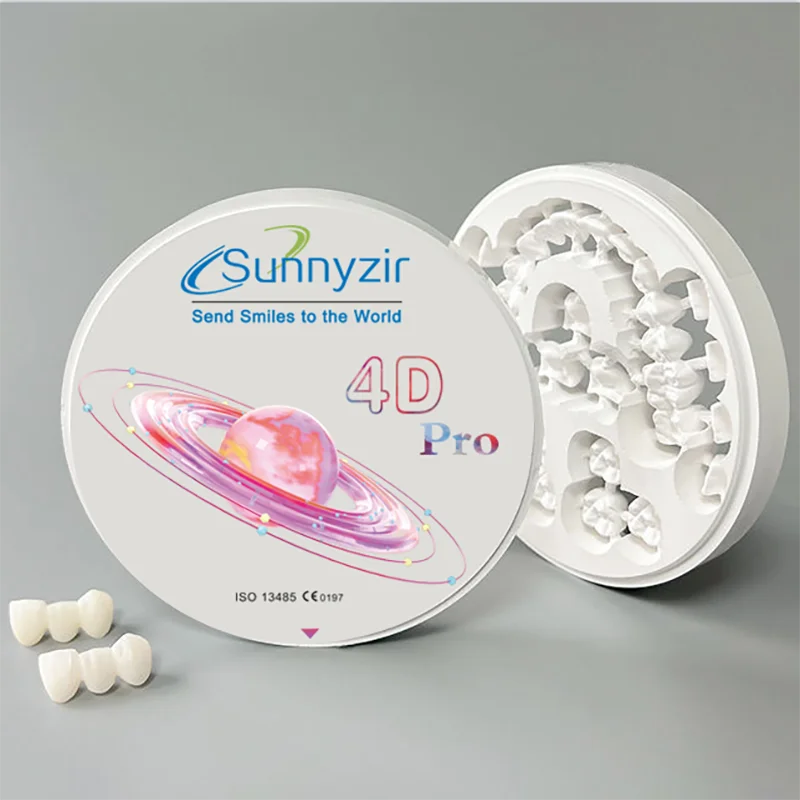 4D Pro Zirconia Sunnyzir 98*12mm Sunnyzir Laboratorium dentystyczne Multilaye Materia 98mmCAD/CAM Roland Frezarka