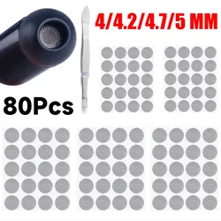 Earphones Dustproof Net 4mm 4.2mm 4.7mm 5mm Mesh Net Filter Earphone Self-Adhesive Protective Cover In-ear Headphone Accessories