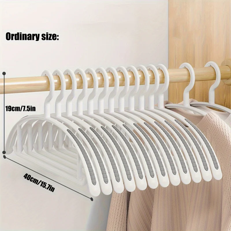 

Traceless Hanger-No Deformation，Non-Slip，No Shoulder Angle-Ideal for Drying and Storing Clothes