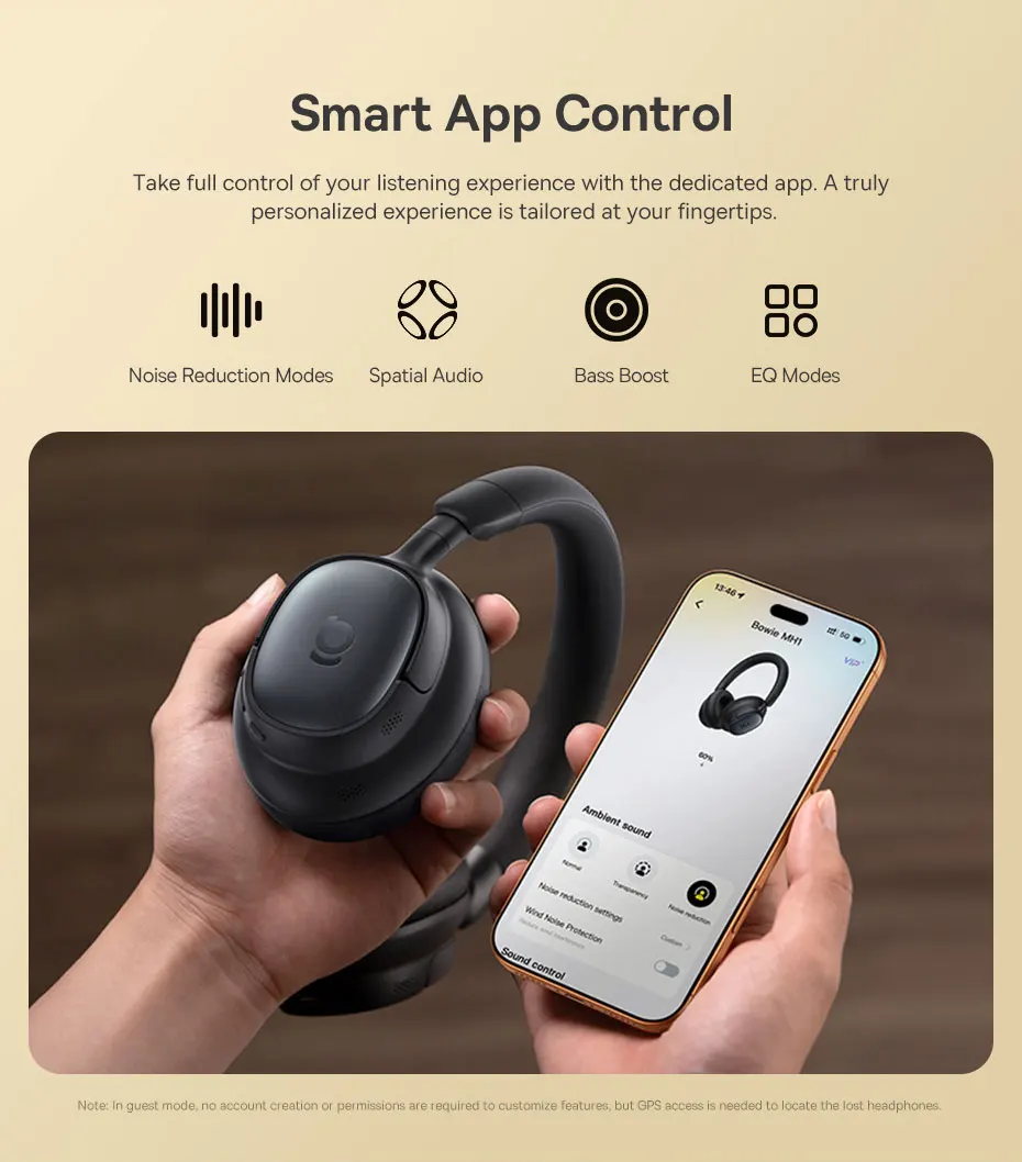 Quản lý và cài đặt tính năng thông minh bằng Baseus App