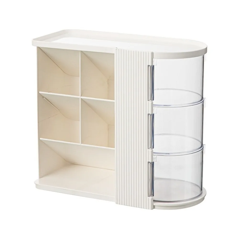 

Multi-Layer Stationery Storage Box Large Capacity Multi-Function Cosmetic Storage Cabinet Drawer Style Clear