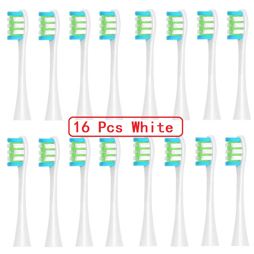 16 Pcs Replacement Brush Heads For Oclean X/ X PRO/ Z1/ F1/ One/ Air 2 / SE Electric Toothbrush DuPont Soft Bristle Nozzles