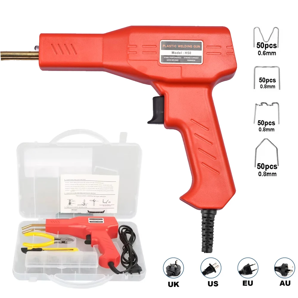 Soldering Iron for Plastic Staple PVC Repairing Machine Car Bumper Repair Tools Hot Stapler Plastic Welder Gun Welding Machine