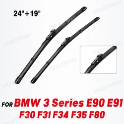 Wiper LHD Front Wiper Blades For BMW 3 Series E90 E91 F30 F31 F34 F35 F80 Windshield Windscreen Window Rain Brushes 24