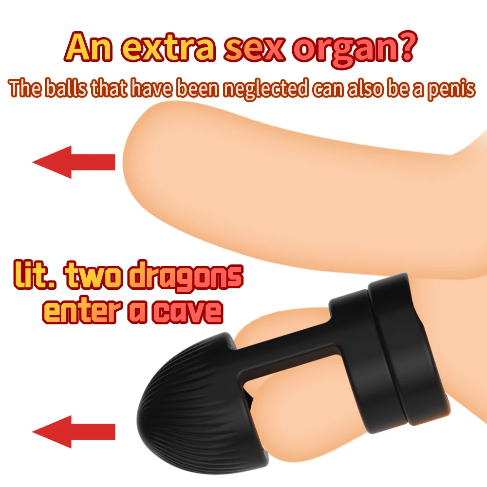 Male Scrotum Ring Ejaculation Delay Penis Ring Bondage Erection Ball Ring Delay Ring Reusable Enlargement Ball Stretcher Sex Toy