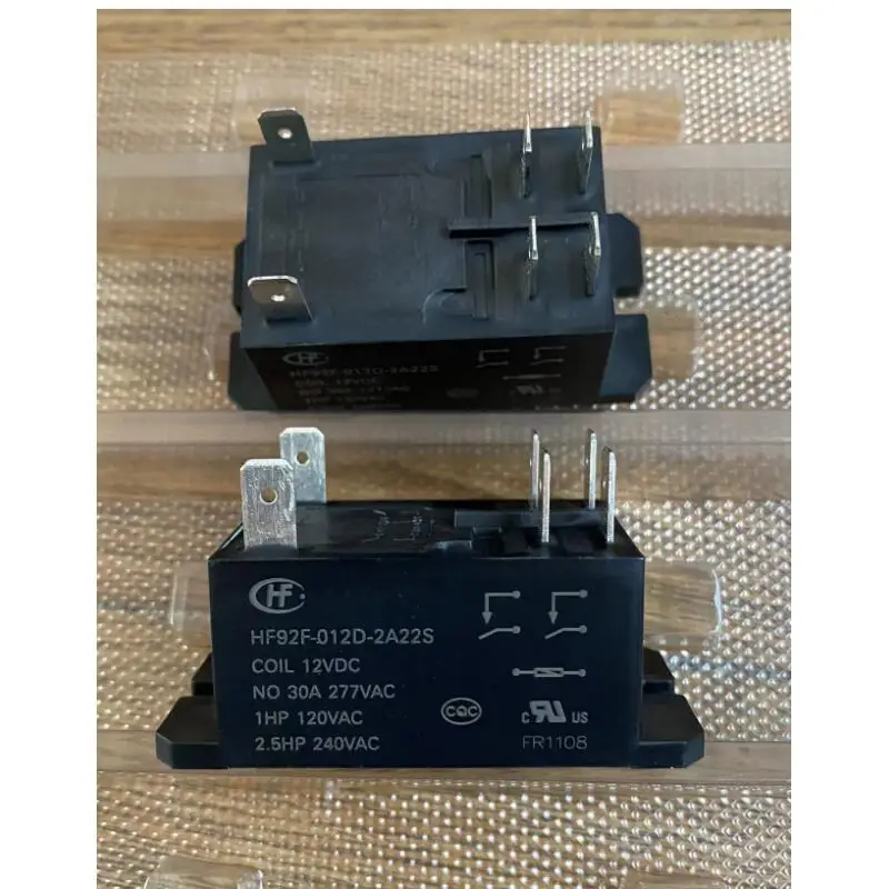 

HOT NEW 12V relay HF92F 012D-2A22S HF92F-012D-2A22S HF92F012D2A22S 12V 12VDC DC12V 30A 277VAC 4PIN