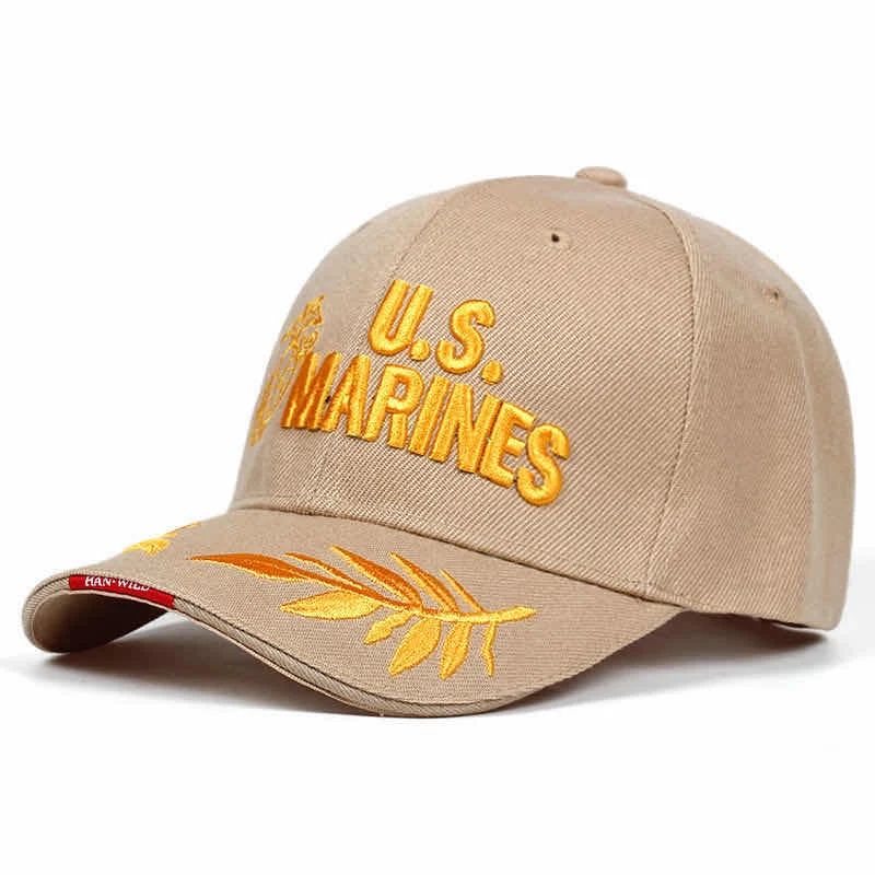 US Letter Snapack Embroidery Snapback Baseball Caps Spring and Autumn Outdoor Adjustable Casual Hats Sunscreen Hat