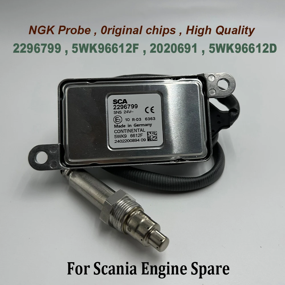 

For NGK Probe 2296799 5WK96612F 2020691 1872080 2247379 5WK96612D Nitrogen Oxygen Sensor For S-cania High-Quality Chips