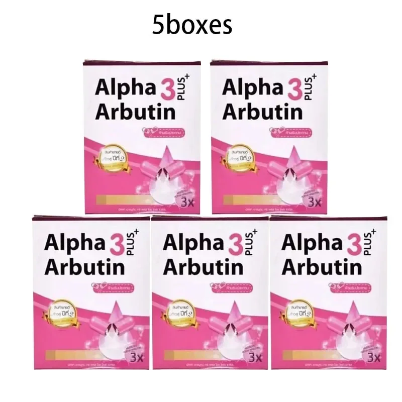 Mélange de Poudre 3X Alpha Arbutine 3 Plus, 5 Boîtes, avec Gratitude, Éclaircissant, Éclaircissant, PAS, Imperfections de la Peau Foncée