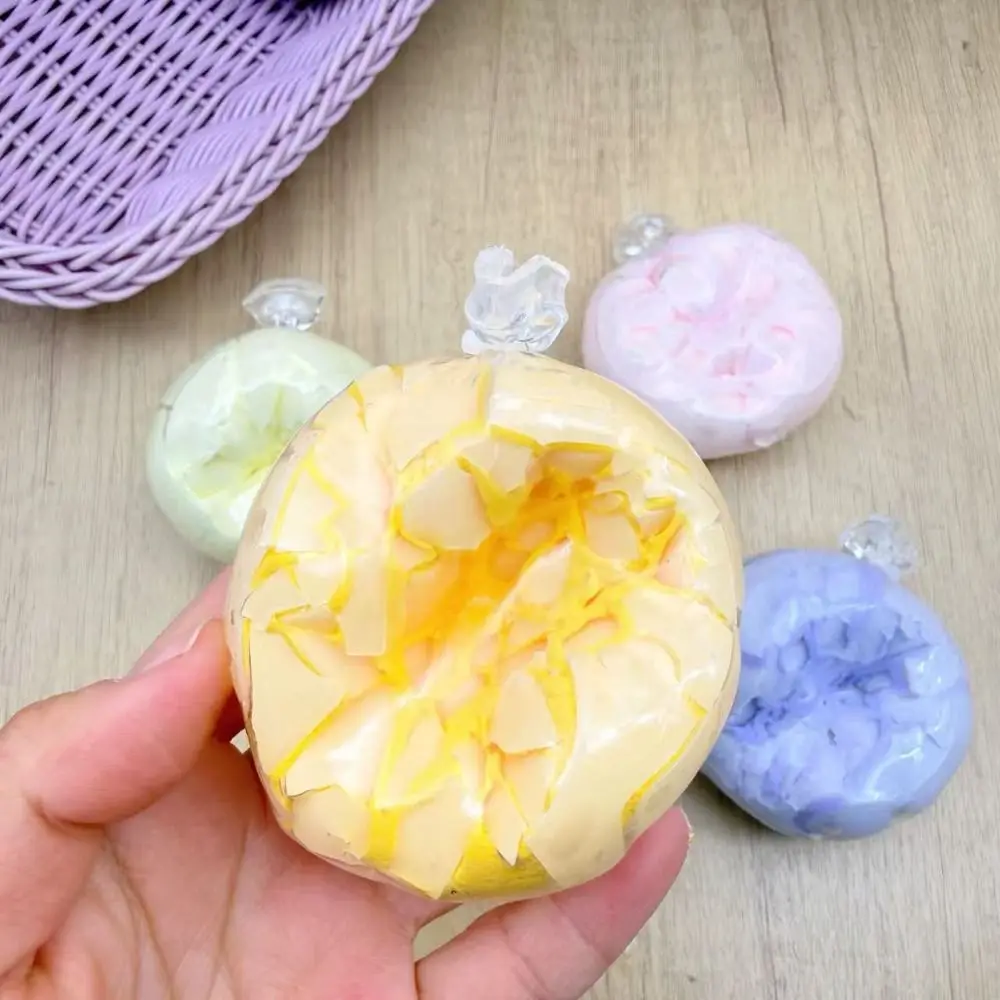 Boys Girls Hand Relax Crispy Skin Ball Handmade Colorful Sensory Fidget Ball Squishy Pinch Cracking Wax Ball Adult