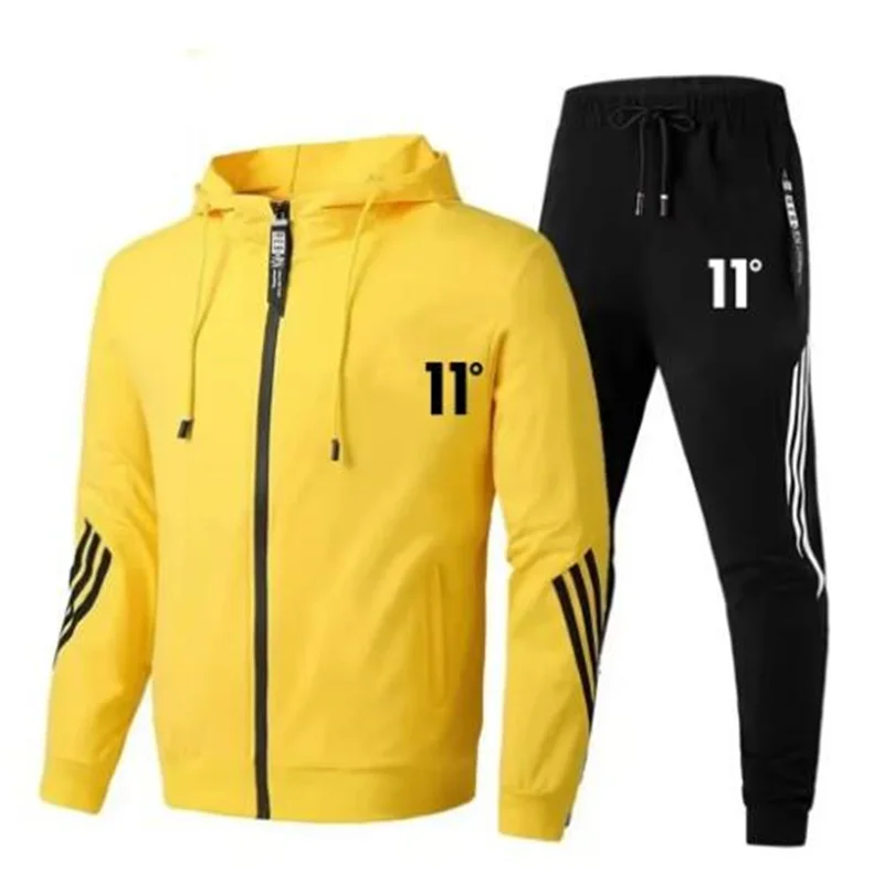 

Модный мужской костюм, бег, комплект повседневной одежды, весенне-осенняя толстовка с капюшоном для фитнеса на шнурке с принтом, спортивная куртка с длинными рукавами