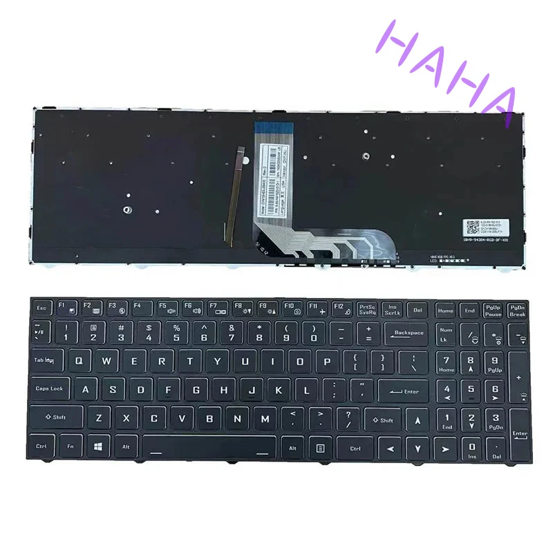 A+ US/RU Keyboard CVM18H93US9430/6-80-N15Z0-01D-1 For CLEVO N15Z3 PB70 PB71 PB50 PB51 Black Color