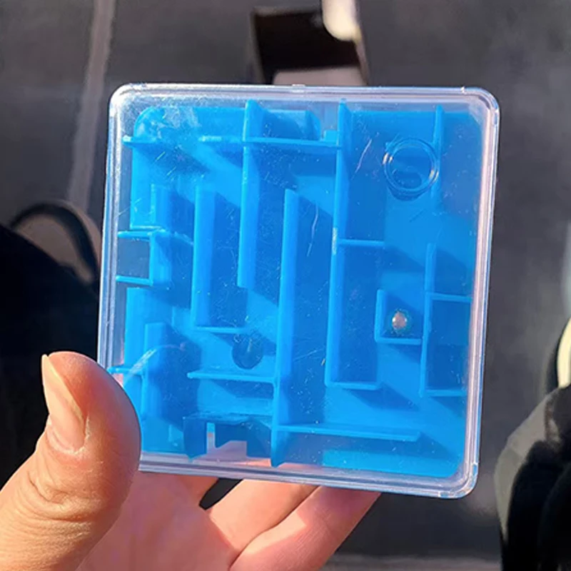 Labyrinth 3D Puzzle Maze Cube Brain Teasers for Children Kids IQ Test Educational Toys Birthday Party Favors Classroom Prizes