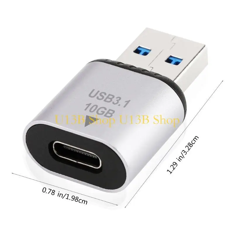 U13B USB 3.1 Adaptador cable femenino macho a Tipo C USB 3.1 Tipo A a Tipo C 10GBPS Convertidor transferencia datos