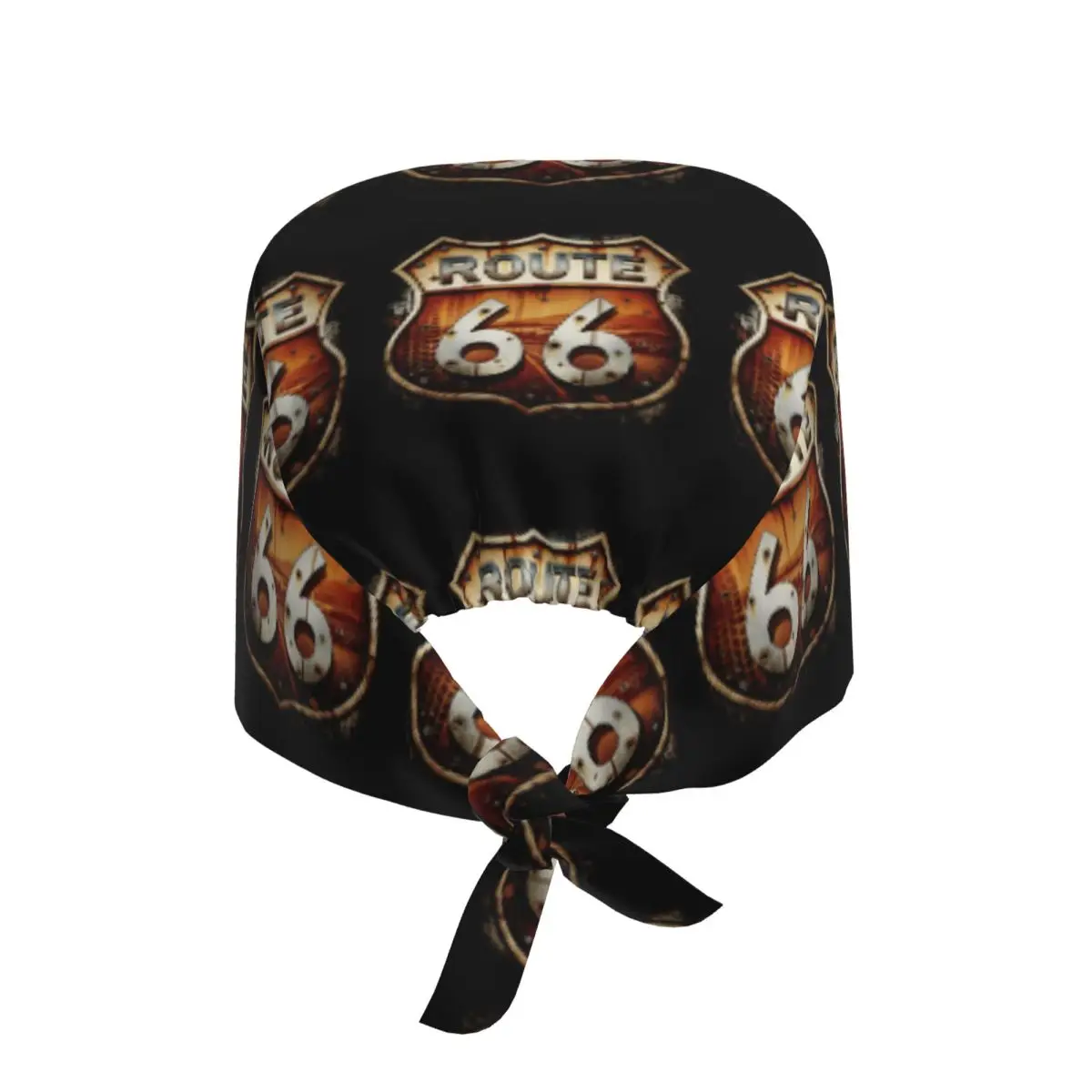Rusted Route 66 Shield Cleaning Working Cap Cool Unisex Scrub Cap Surgicals Hat Nurse Scrubs Hat Nurse