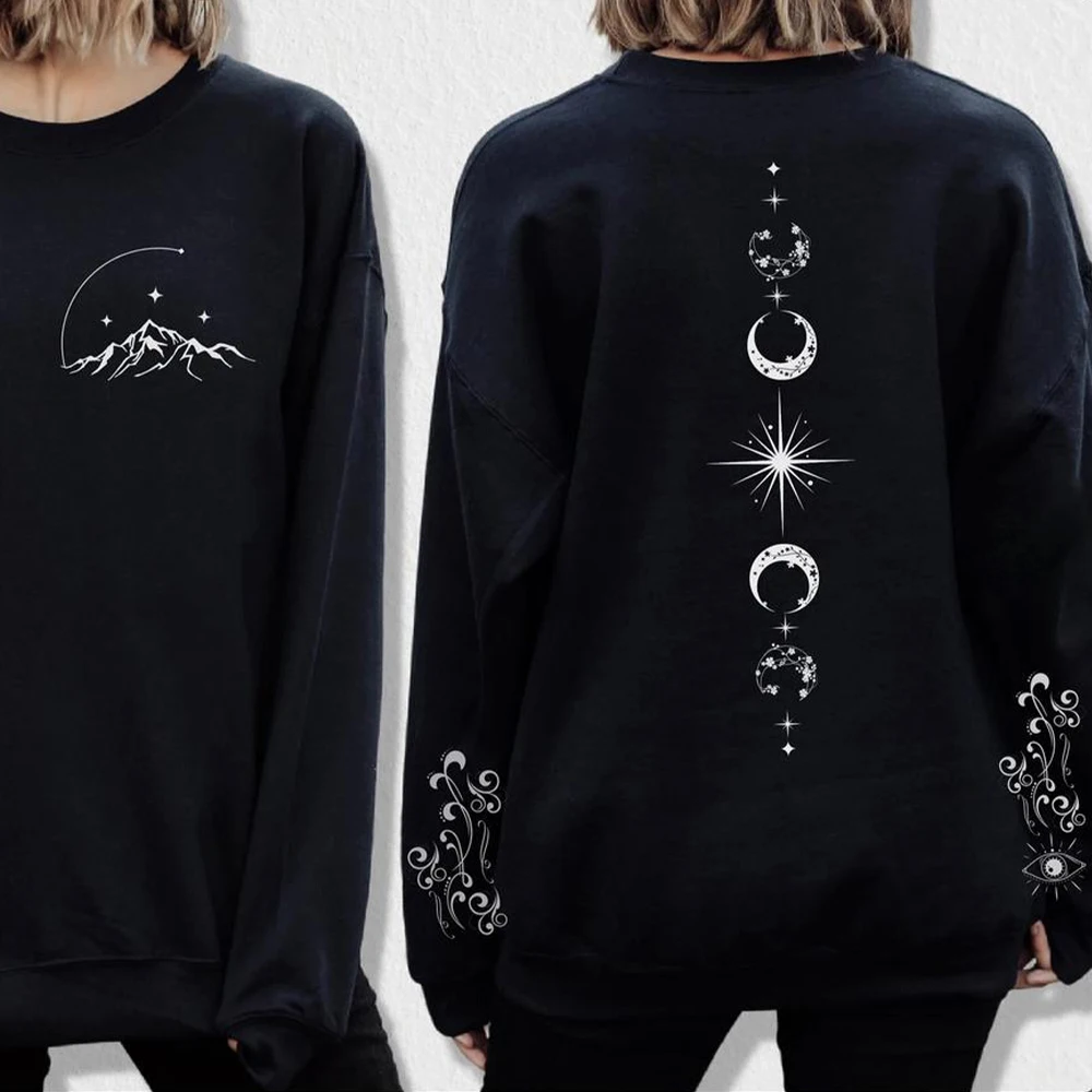 Feyre-Sudadera con estampado de tatuaje, camisa de la Corte de espinas y rosas, camisetas bajo la montaña, ropa estética Unisex