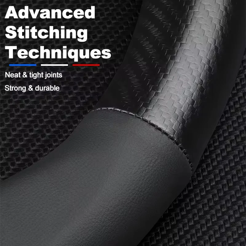 Carbon Fiber Car Steering Wheel Cover Protector D Type For Chery Jetour X70 X70SM X90 X95 DASHING i-DM T2 T3 Car Accessories