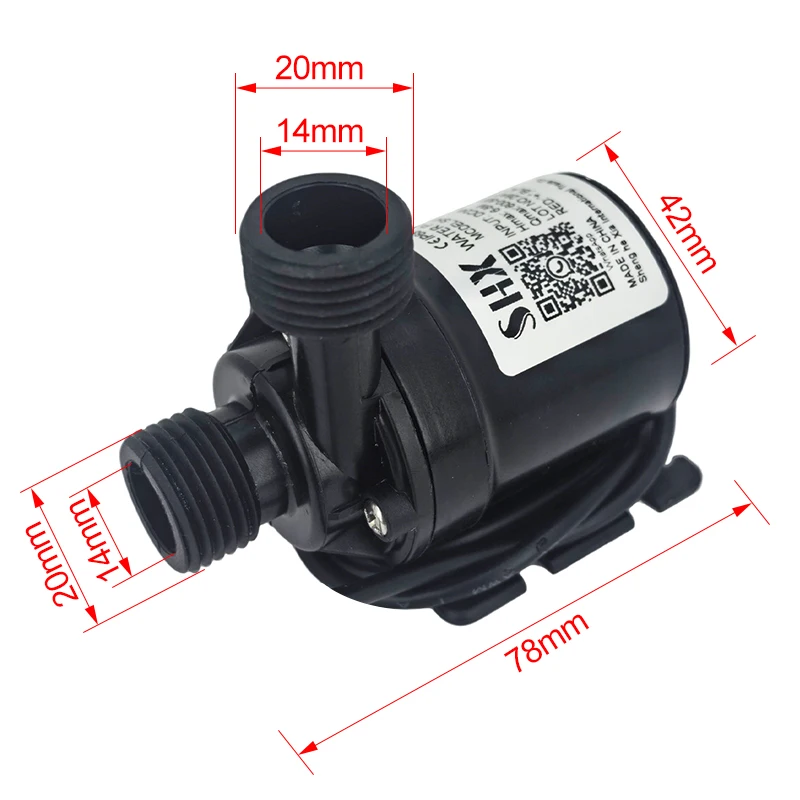 DC12V 24V Water Pumps Lift 5M 800L/H Solar Brushless Motor Water Circulation Water Pump Ceramic Shaft Ultra Quiet Submersibles