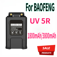 UV 5R Battery for Baofeng Walkie Talkie 1800mAh/3800mAh Li-Ion Battery USB Type C Fast Charge Upgrad BL-5 For UV-5RE UV5R BF-F8