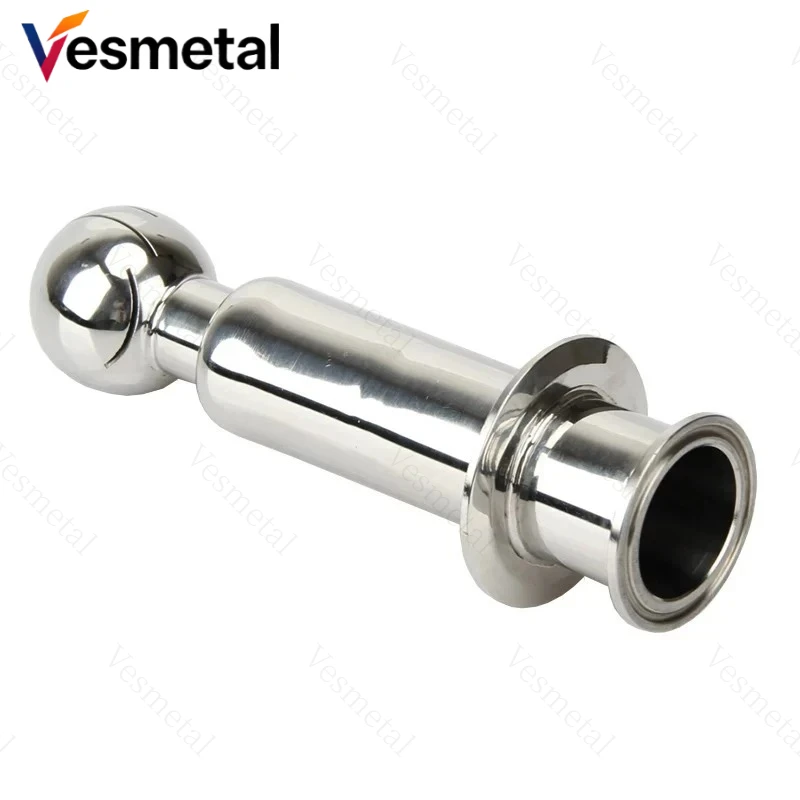 304/316 SS Rotating CIP Spray Ball, Tri Clamp Sanitary Cleaning Ball, Compatible with Clover Spray Ball for Distillation Tank