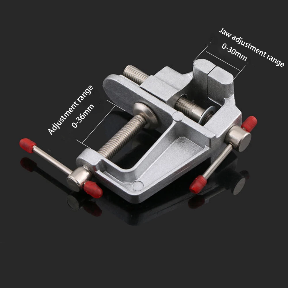Bench Vise  Table Screw Vise Aluminium Alloy 30mm Table Bench Clamp Vise for DIY Craft Mold Fixed Repair Tool