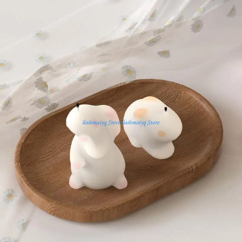 573B Creative Silicone Mold Home Decoration Gypsum Mould Rabbit Shaped Aromatherapies Mold Jewelry Making Supplies