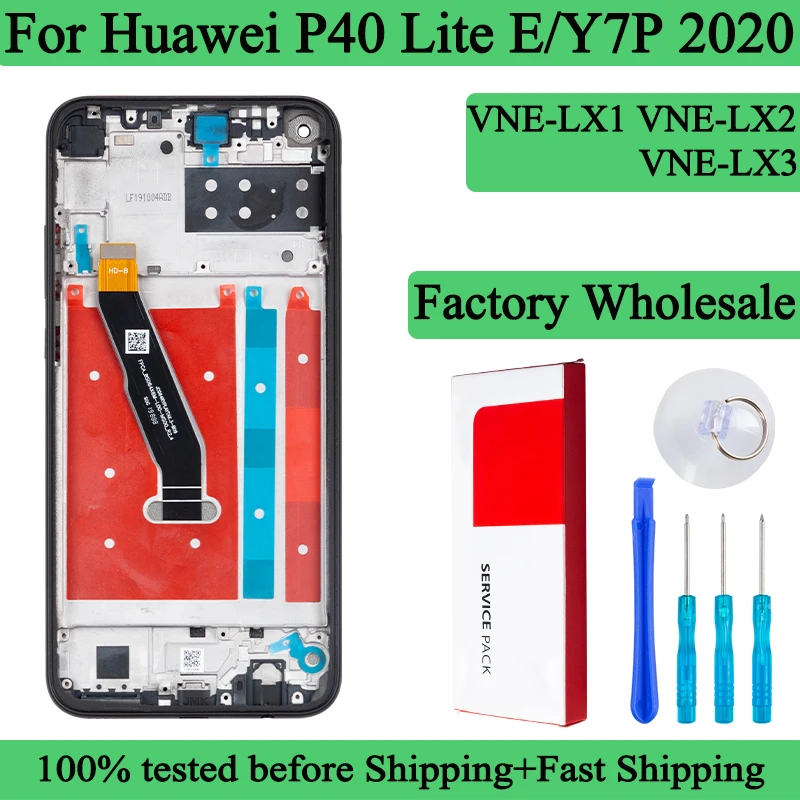 ART-L28 ART-L29 100% Tested Premium Lcd For Huawei P40 Lite E Display Touch Screen Digitizer Panel Assembly For Huawei Y7P 2020