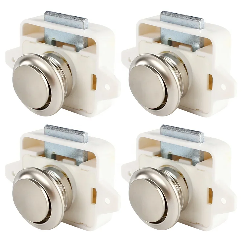 

TYTXRV 26mm Zinc Alloy Keyless Push Lock RV Boat Cabinet Push Lock