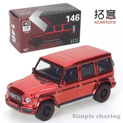 XCarToys 1/64 Mercedes Benz AMG G63 Electroplated Red Alloy Diecast Model Car Toy Collection Gift