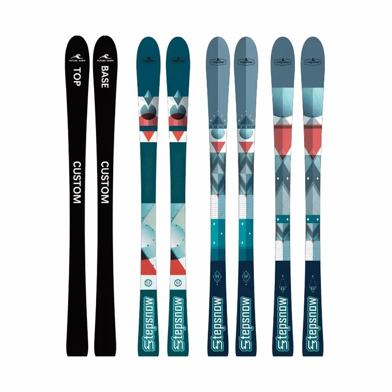 OEM ODM Custom Alpine Skis Factory Wholesale Freeride Freestyle All Mountain Camber Skis Competitive Slalom Snowboard Wood