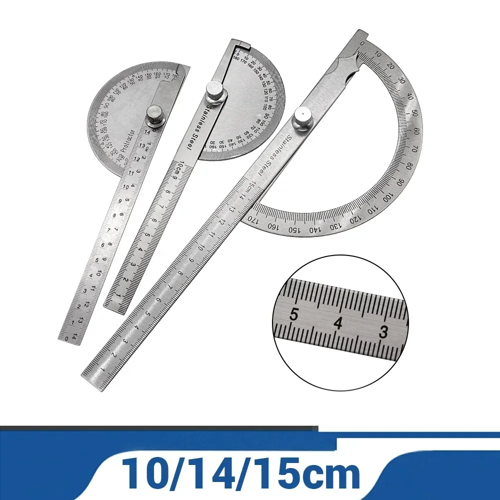 

10/14/15 см 180-градусная полукруглая угловая линейка для деревообработки, угловая линейка из нержавеющей стали, транспортир, угловая линейка, индексирующий калибр