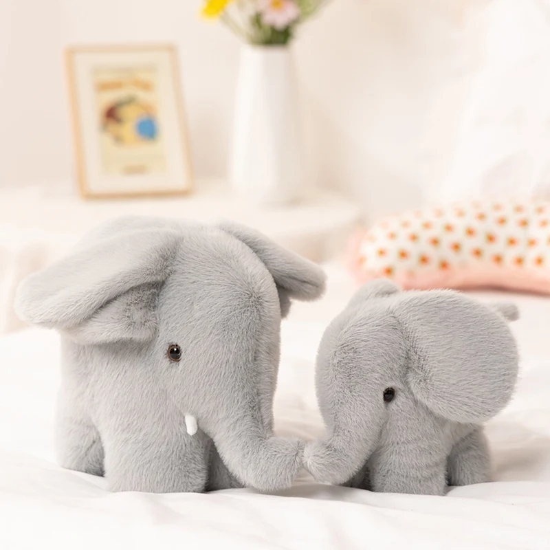 ﻿   Kawaii baleine bleue pingouin éléphant en peluche jouet mère et enfant série animale en peluche poupée en peluche enfant anniversaire cadeau de noël
