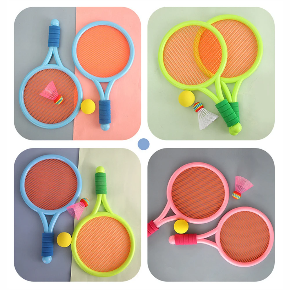 مضرب تنس للأطفال، لعبة رياضية خارجية ترفيهية، مضرب كرة الريشة، مجموعة ألعاب رياضية لرياض الأطفال
