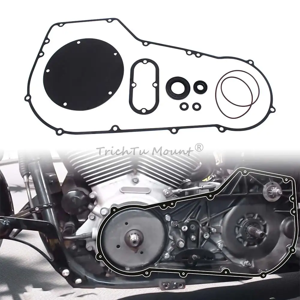 

Прокладка уплотнения коробки передач - мягкий хвост 94-06 для Harley Davidson, комплект прокладок основного корпуса, черный, высокая прочность, новинка GK0005