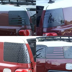 For Toyota FJ Cruiser 2007-2021 Car Back side window glass Car Rear Side window Pull flower film Stickers Car Accessories
