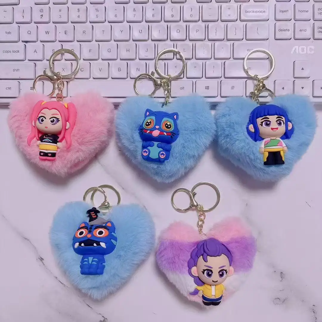 LLavero de animación de caza de bruja circundante KPOP, colgante de regalo de dibujos animados, muñeca, bolso escolar, adornos colgantes para coche