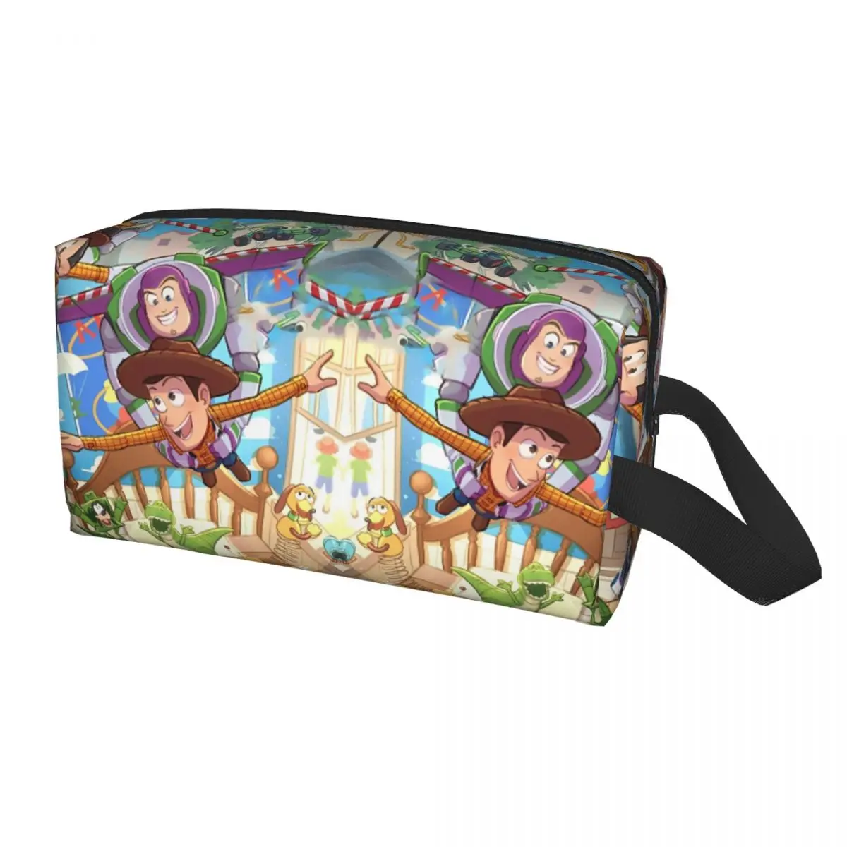 Toy Story Buzz Lightyear Woody Buds Cosmetic Bags For Makeups Women's Storage Organizers Multi-purpose Polyester Makeup Pouch