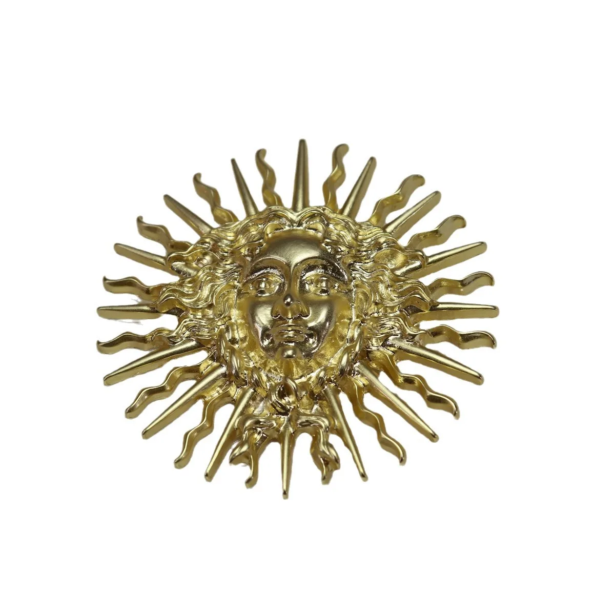 The Middle Ancient Times Style Gold Color Sun Goddess Brooch UNISEX Suit Coat Accessories Brooch