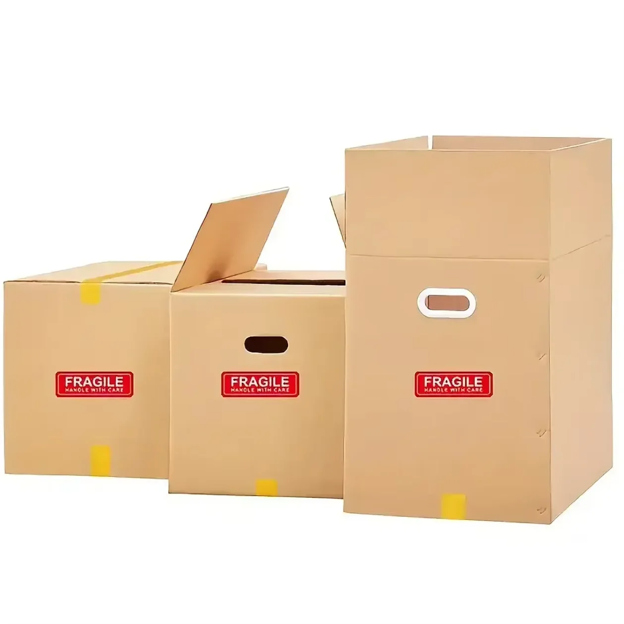 Hoog zelfklevend breekbaar label (120 stuks/rol) Engels "Handle with Care" waarschuwingsbord Express-verpakking Anti-val transportlabel