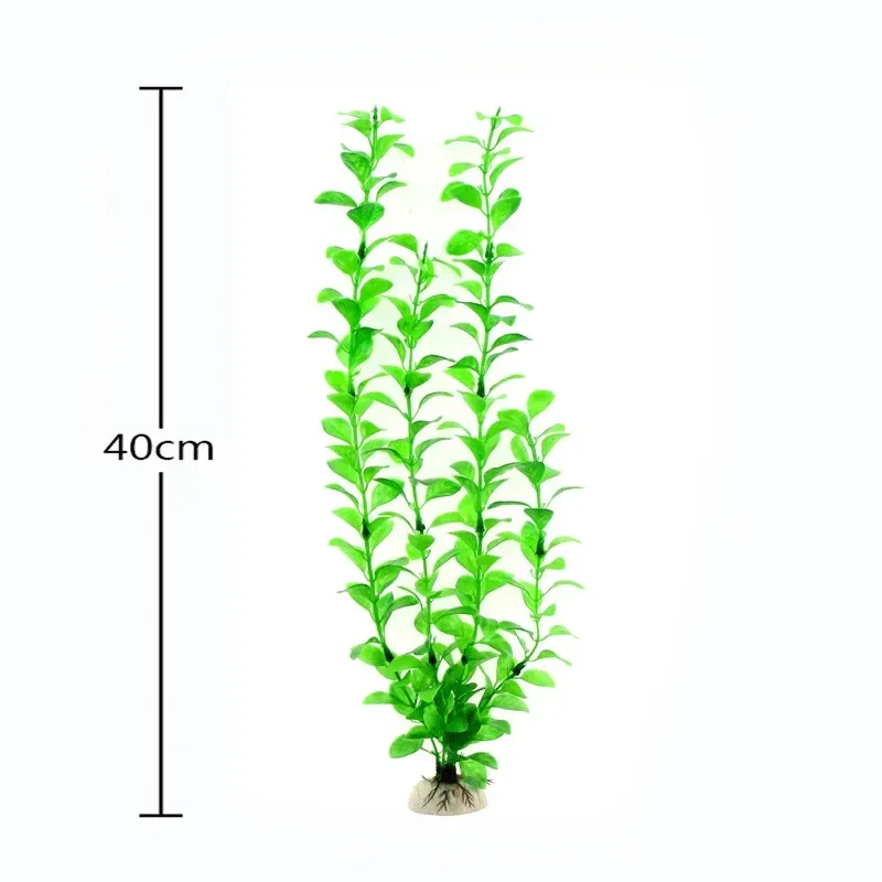 40cm Aquarium Artificial Plastic Plants Decor Aquarium Landscape 1pc Artificial Fish Tank Decorations