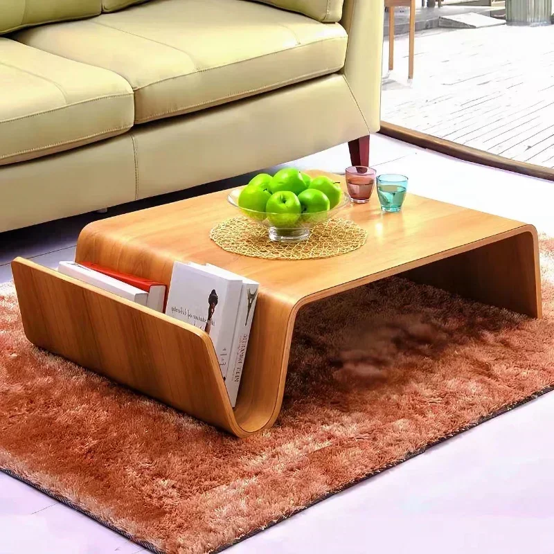 Creative Simple Irregular Modern Japanese Ash Solid Wood Tea House Tatami Coffee Table Art Home Supplies Living Room Decorations