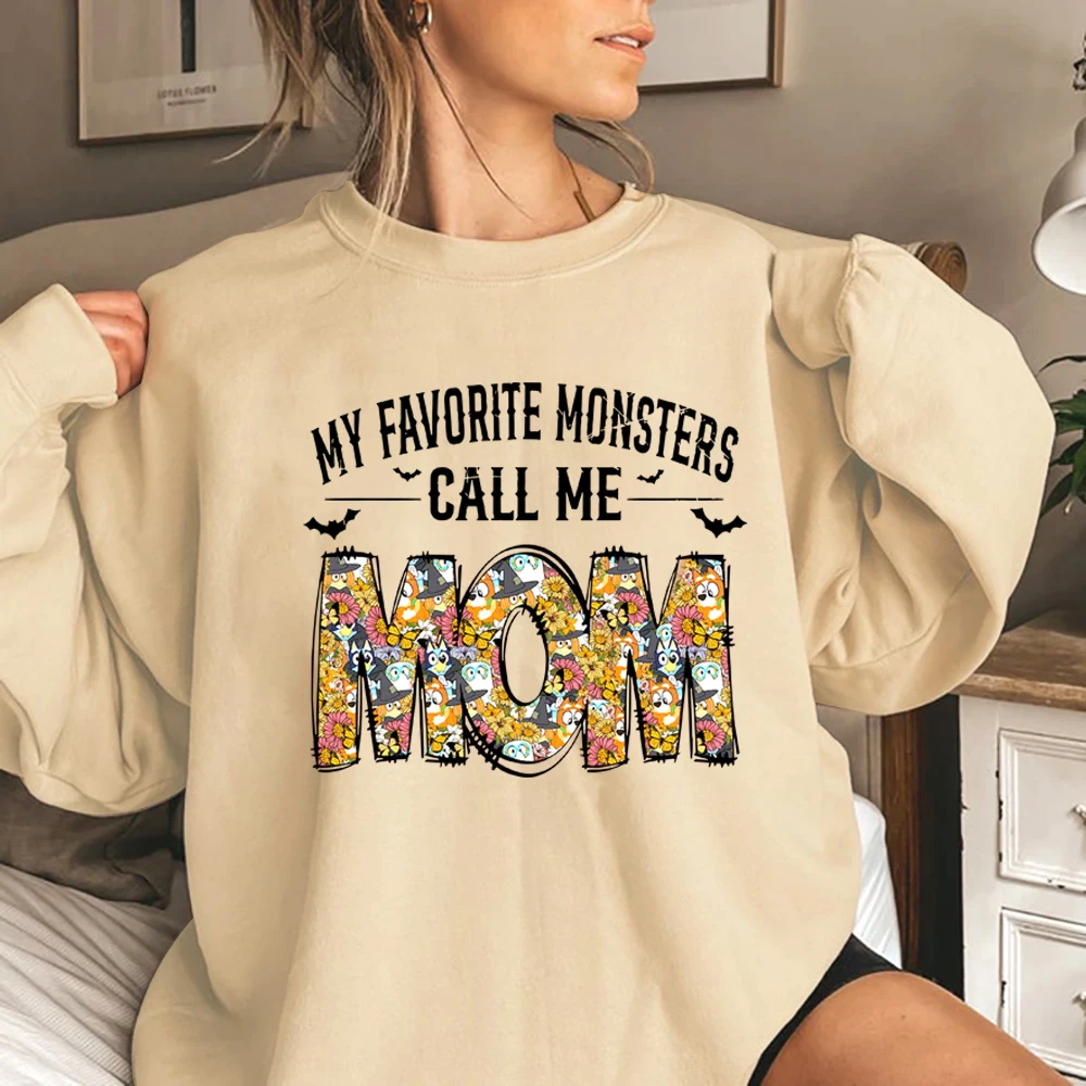 

My Favorite Monsters Call Me Mom Halloween Hoodie Sweatshirt Harajuku Women Men I Am Kenough Hoodies Sudaderas