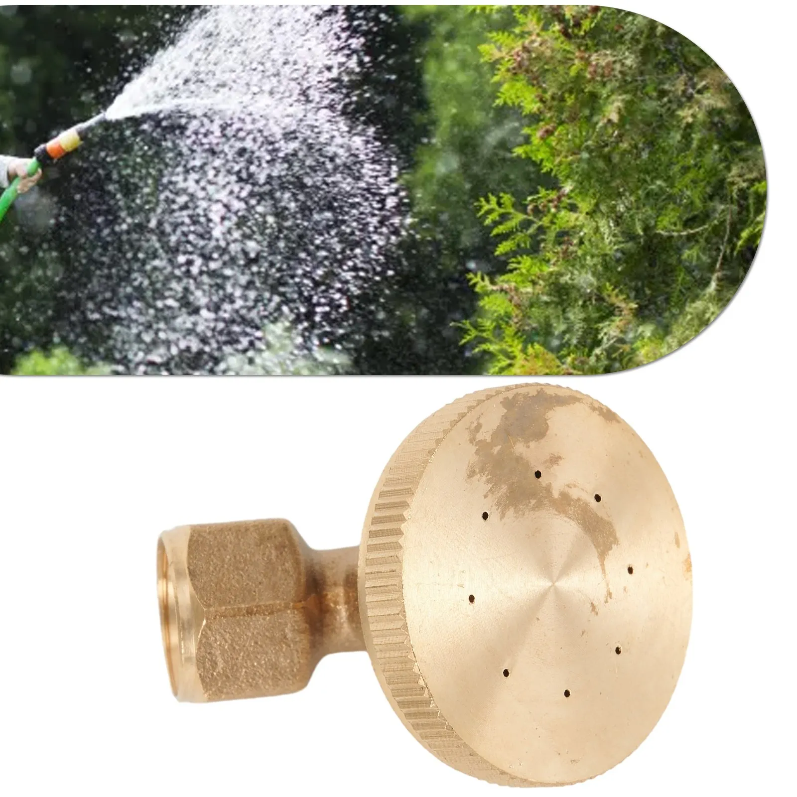 

HOT Garden Plant Watering Spray Head Garden Sprinkler Faucet Sprinkler Eight Holes Integrated Metallic Copper Adjustable