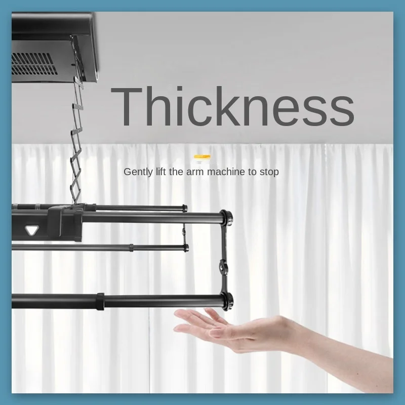 Electric-Drive Airer Automatic Lifting Intelligent Balcony Multi-Function Telescopic Clothes Rail