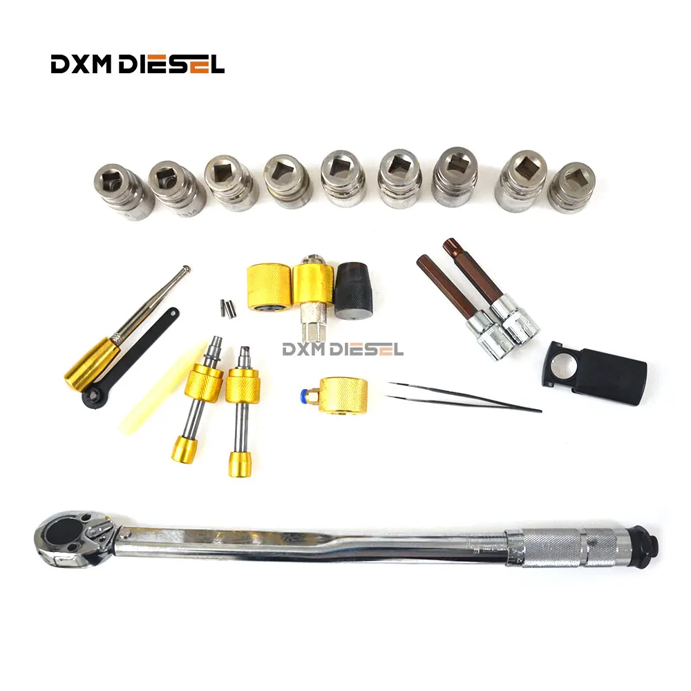 22pcs common rail injector tools Injector Disassemble Tool Diesel Injector Dismounting repairing tool