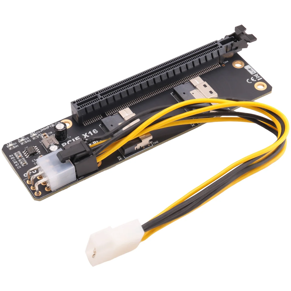 Gen4 2 Ports SlimSAS 8I X2 To PCIE 4.0 X16 Slot Adapter Board for Network Card Graphics Video Card Capture Card