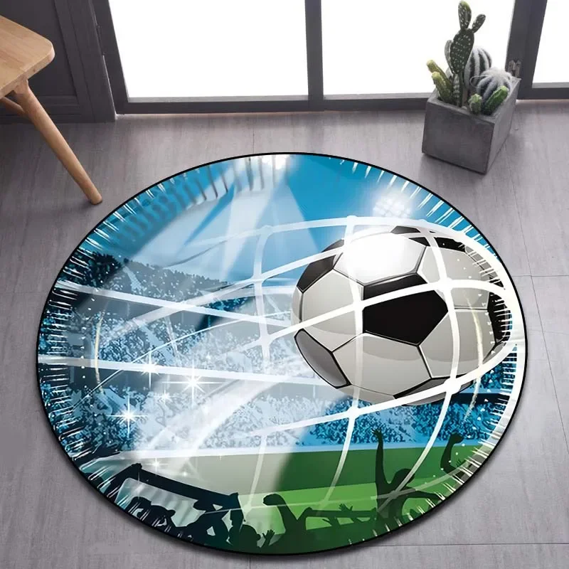 Football Field Pattern Bedroom Living Room Ball Sports Football Carpet Kitchen Floor Mat Home Decoration Non-slip Floor Mat