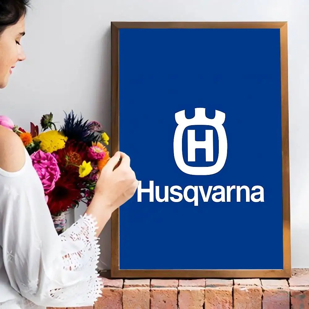 H-Husqvarnas Logo Movie Sticky Posters Vintage Room Bar Cafe Decor Nordic Home Decor view 3