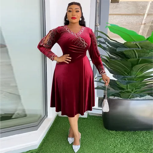 Vestidos de fiesta de boda africanos de talla grande para mujer, novedad de 2025, vestido de noche Dashiki Ankara, traje elegante turco, bata, ropa africana